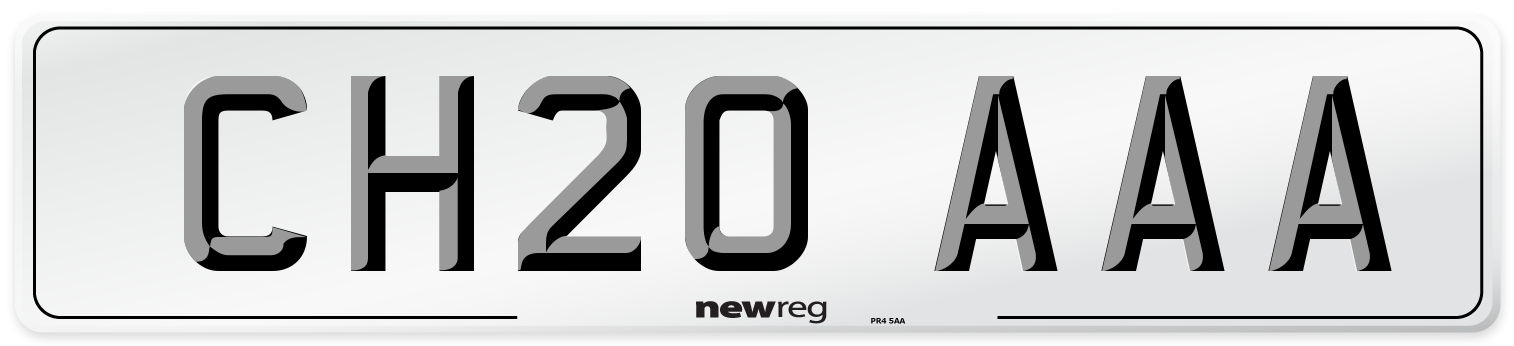 CH20 AAA Number Plate from New Reg